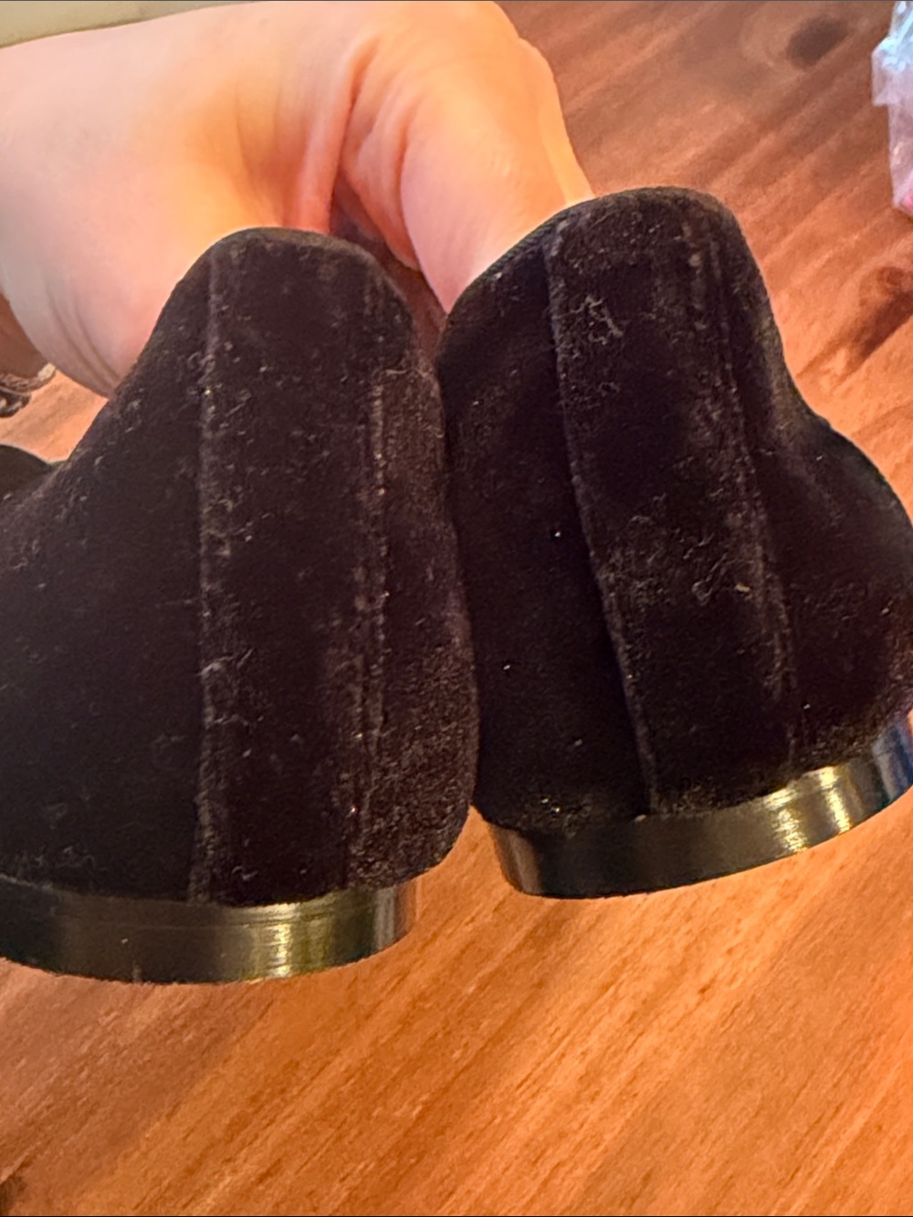 J. Crew Black Velvet Mary Jane Flats with Buckle 9 - Picture 7 of 7